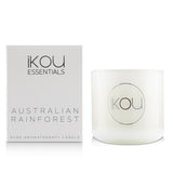 iKOU Essentials Aromatherapy Natural Wax Candle Glass - Australian Rainforest (Lemon Myrtle & Eucalyptus) 