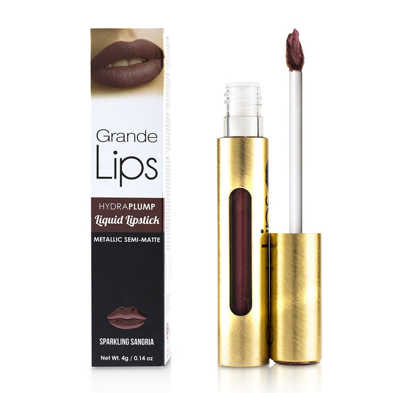 Grande Cosmetics (GrandeLash) GrandeLIPS Plumping Liquid Lipstick (Metallic Semi Matte) - # Sparkling Sangria 