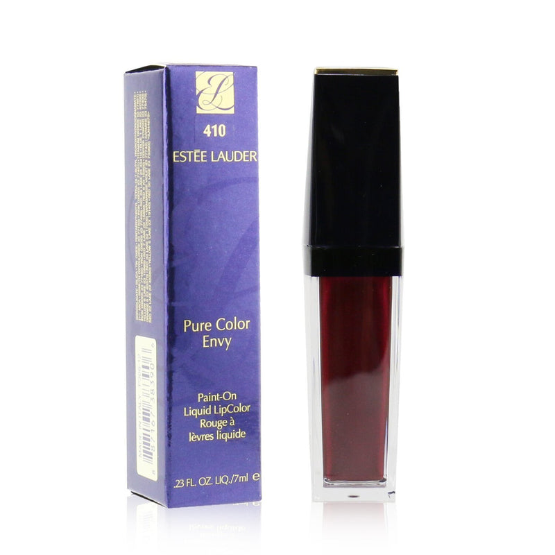 Estee Lauder Pure Color Envy Paint On Liquid LipColor - # 410 Wine Shot (Metallic)  7ml/0.23oz