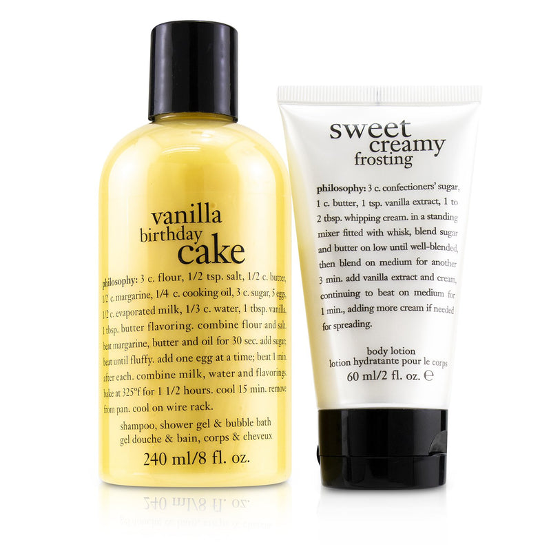 Philosophy Happy Birthday 2-Piece Vanilla Birthday Cake Set 60ml