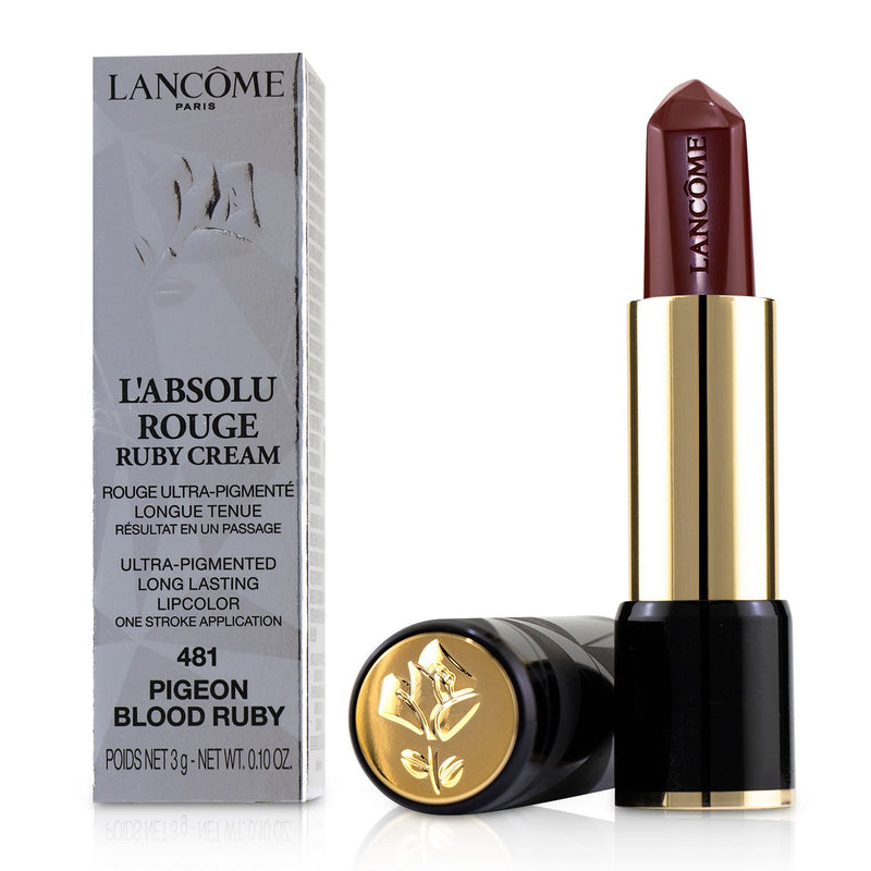 Lancome L'Absolu Rouge Ruby Cream Lipstick - # 481 Pigeon Blood Ruby 