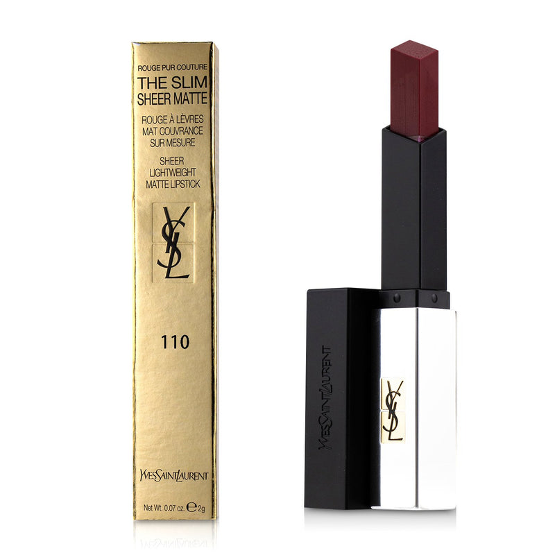 Yves Saint Laurent Rouge Pur Couture The Slim Sheer Matte Lipstick - # 110 Berry Exposed  2g/0.07oz