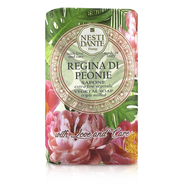 Nesti Dante Triple Milled Vegetal Soap With Love & Care - Regina Di Peonie 