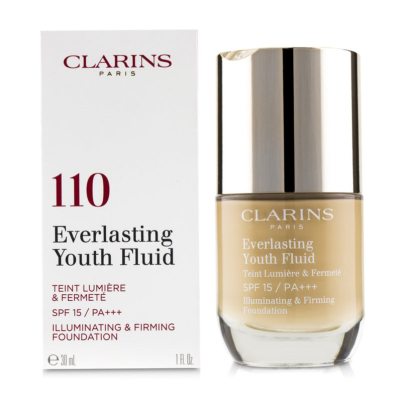 Clarins Everlasting Youth Fluid Illuminating & Firming Foundation SPF 15 - # 110 Honey  30ml/1oz