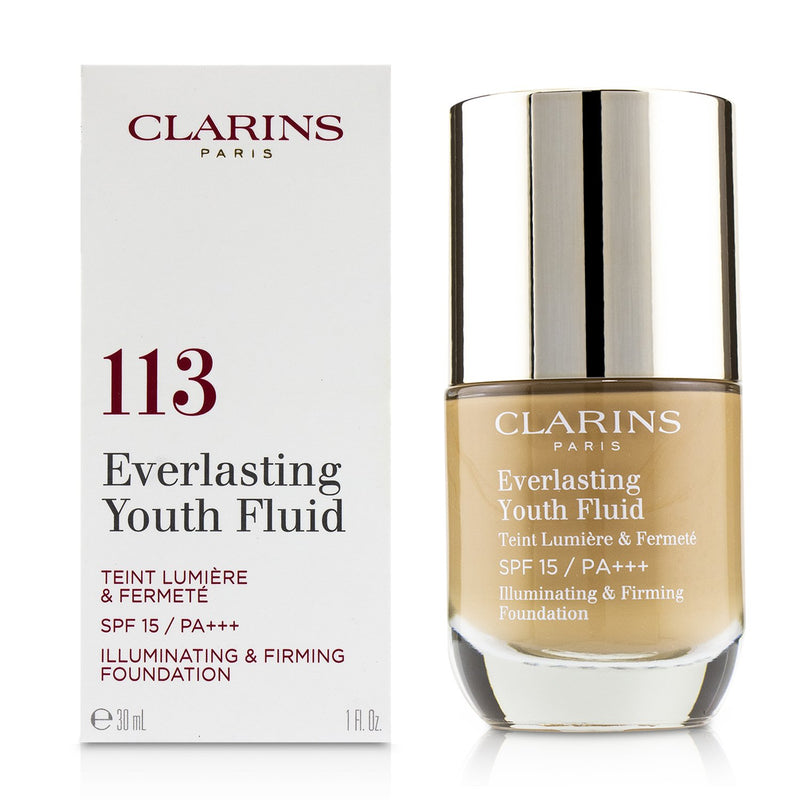 Clarins Everlasting Youth Fluid Illuminating & Firming Foundation SPF 15 - # 113 Chestnut 