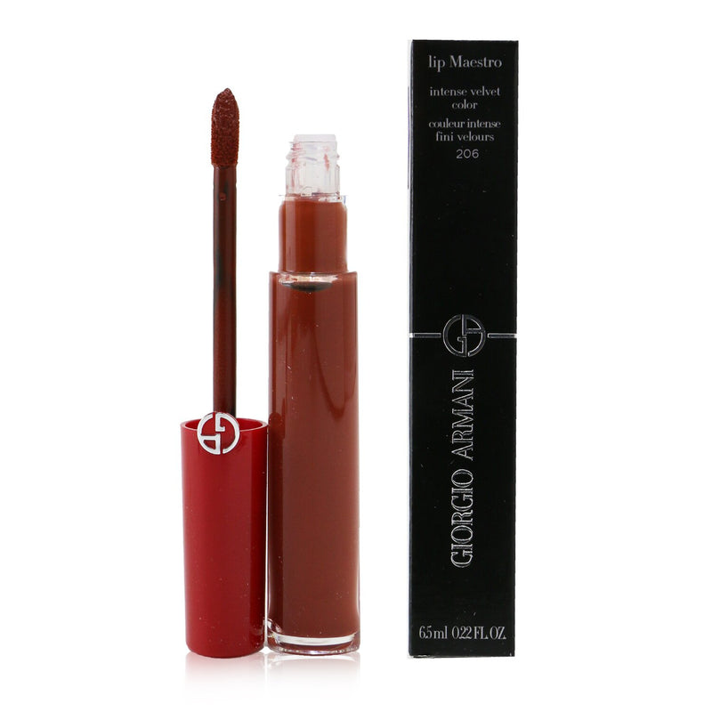 Giorgio Armani Lip Maestro Intense Velvet Color (Liquid Lipstick) - # 206 (Cedar)  6.5ml/0.22oz