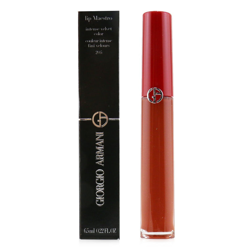 Giorgio Armani Lip Maestro Intense Velvet Color (Liquid Lipstick) - # 205 Fiamma  6.5ml/0.22oz