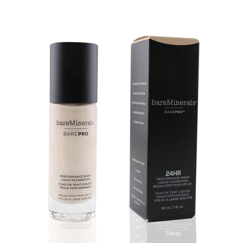 BareMinerals BarePro Performance Wear Liquid Foundation SPF20 - # 0.5 Porcelain 