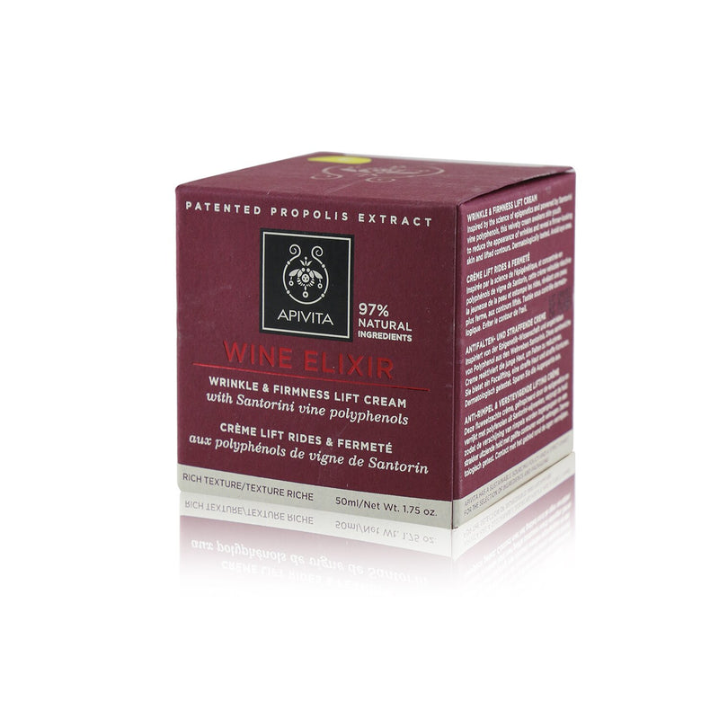 Apivita Wine Elixir Wrinkle & Firmness Lift Cream - Rich Texture 