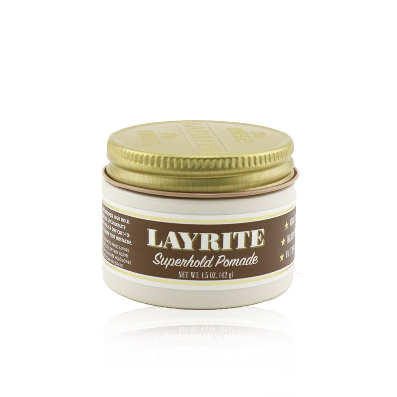 Layrite Superhold Pomade (High Hold, Medium Shine, Water Soluble)  42g/1.5oz