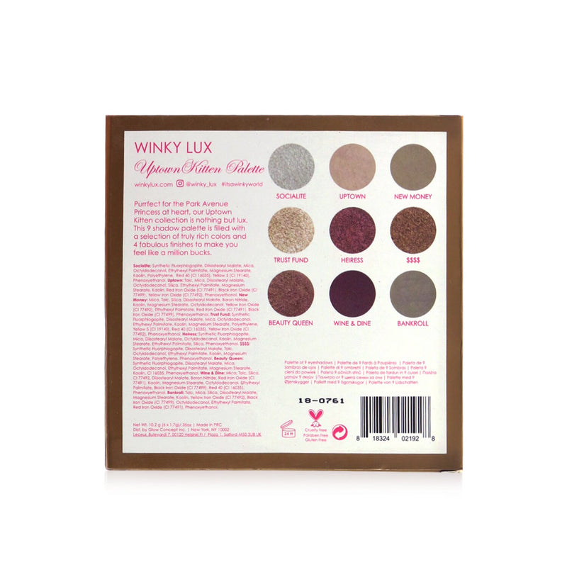 Winky Lux Eyeshadow Palette (9x Eyeshadow) - # Uptown Kitten  10.2g/0.35oz