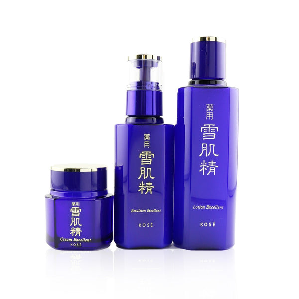 Kose Sekkisei Excellent Kit I: Lotion Excellent 200ml + Emulsion Excellent 140ml + Cream Excellent 50g 