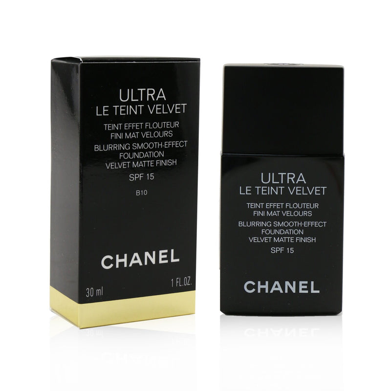 Chanel Ultra Le Teint Velvet Blurring Smooth Effect Foundation SPF 15 - #  B10 (Beige) 30ml/1oz – Fresh Beauty Co.