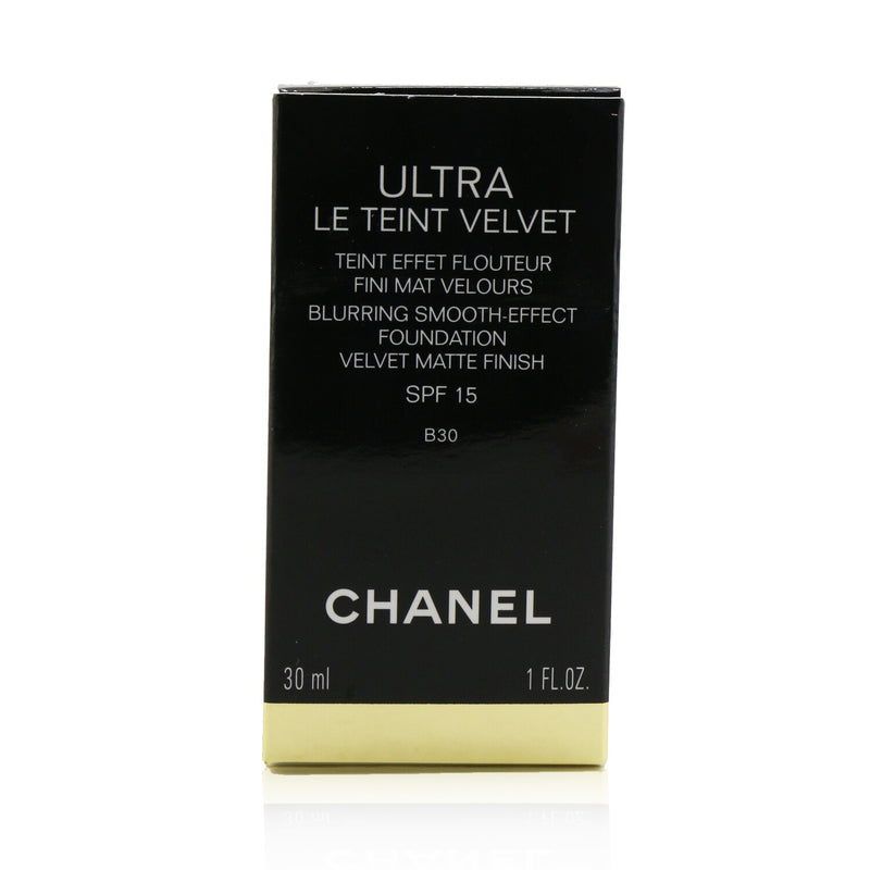 Chanel Ultra Le Teint Velvet Blurring Smooth Effect Foundation SPF 15 - # B30 (Beige) 