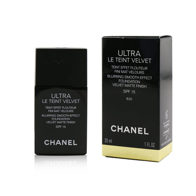 Chanel Ultra Le Teint Velvet Blurring Smooth Effect Foundation SPF 15 - # B30 (Beige) 
