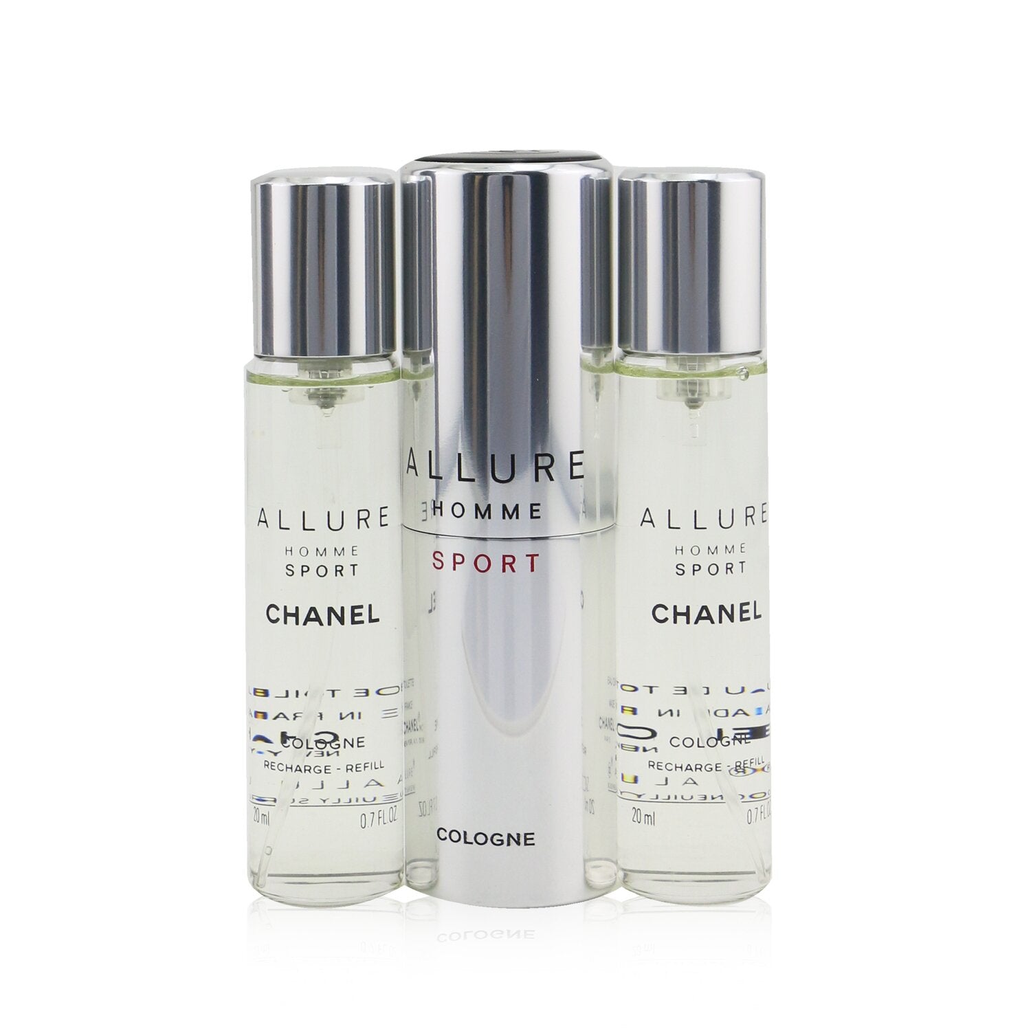 Chanel Allure Homme Sport Cologne Travel Spray & Two Refills