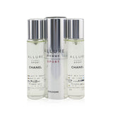 Chanel Allure Homme Sport Cologne Travel Spray & Two Refills  3x20ml/0.7oz