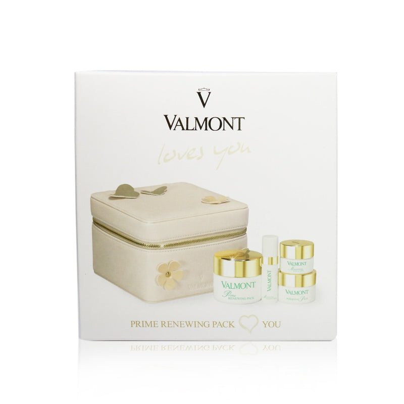 Valmont Prime Renewing Pack Loves You Set : Purifying Pack Face Mask 15ml+Moisturizing Eye-C-Gel 5ml+Moisturizing Serumulsion 5ml+Prime Renewing Pack 30ml 