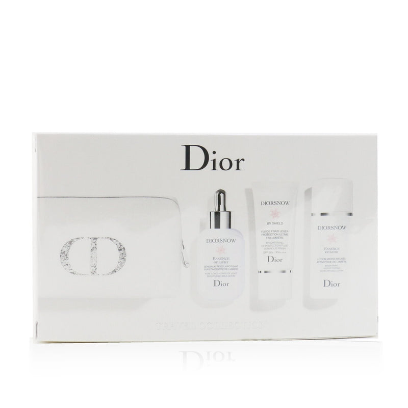 Christian Dior Diorsnow Brightening Collection: Milk Serum 30ml+ Micro-Infused Lotion 50ml+ UV Protection Fluid SPF50 30ml+ Pouch 