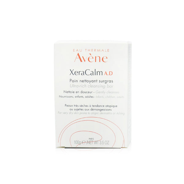 Avene XeraCalm A.D Ultra-Rich Cleansing Bar - For Very Dry Skin Prone to Atopic Dermatitis or Itching 