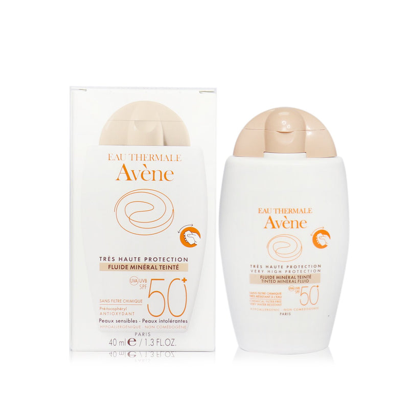 Avene Very High Protection Tinted Mineral Fluid SPF 50+ - For Sensitive & Intolerant Skin 