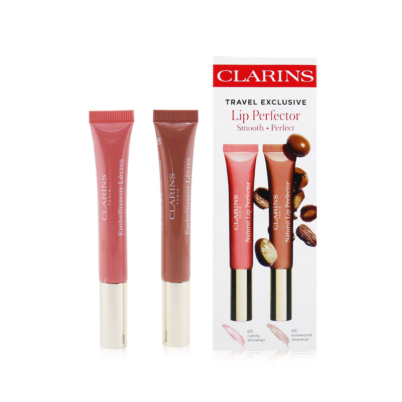 Clarins Natural Lip Perfector Duo (2x Lip Perfector) - 05 & 06 
