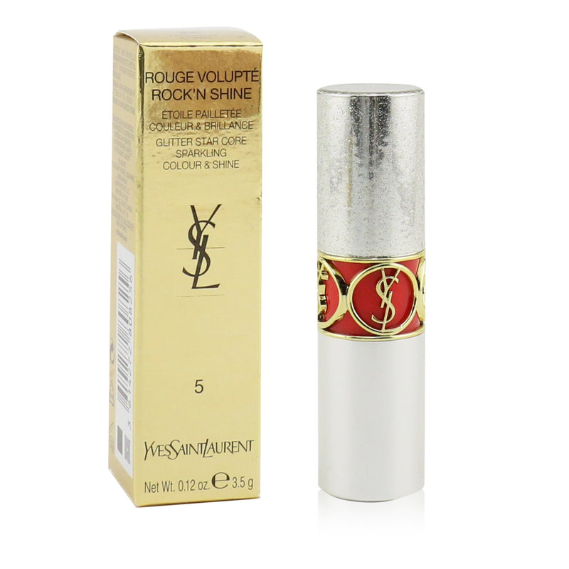 Yves Saint Laurent Rouge Volupte Rock'N Shine Lipstick - # 05 Rocking Coral 