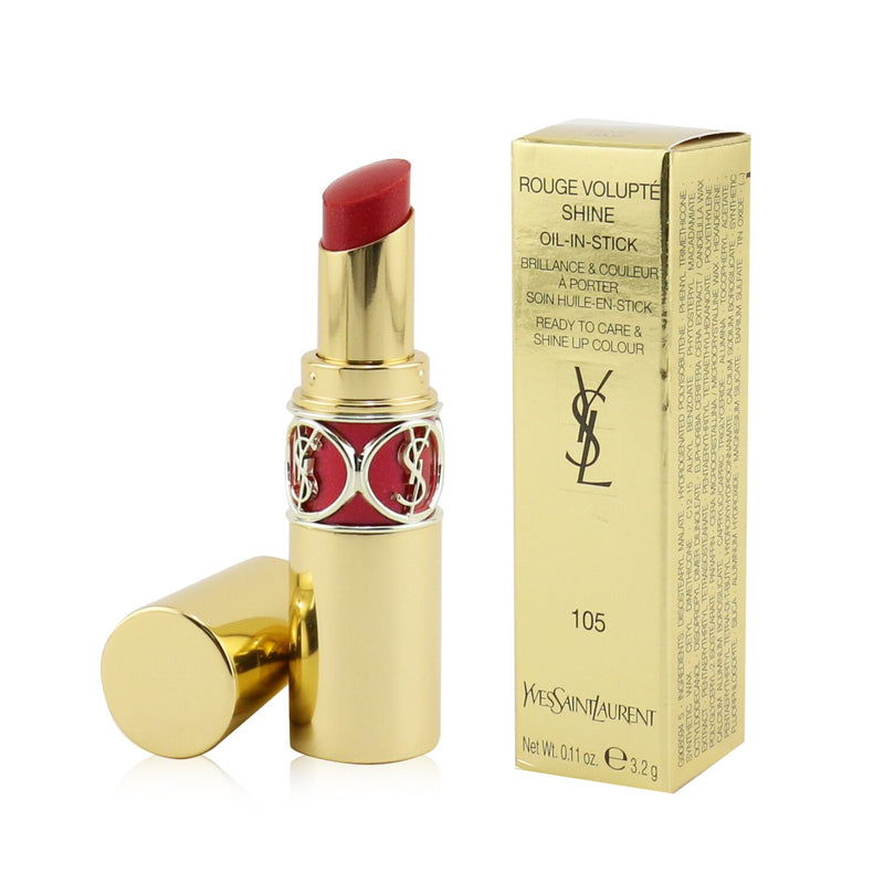 Yves Saint Laurent Rouge Volupte Shine - # 105 Rouge Lulu  3.2g/0.11oz