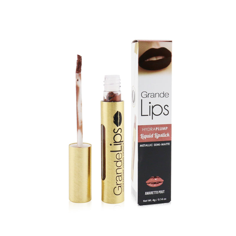 Grande Cosmetics (GrandeLash) GrandeLIPS Plumping Liquid Lipstick (Metallic Semi Matte) - # Amaretto Pout 