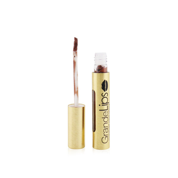 Grande Cosmetics (GrandeLash) GrandeLIPS Plumping Liquid Lipstick (Metallic Semi Matte) - # Amaretto Pout  4g/0.14oz