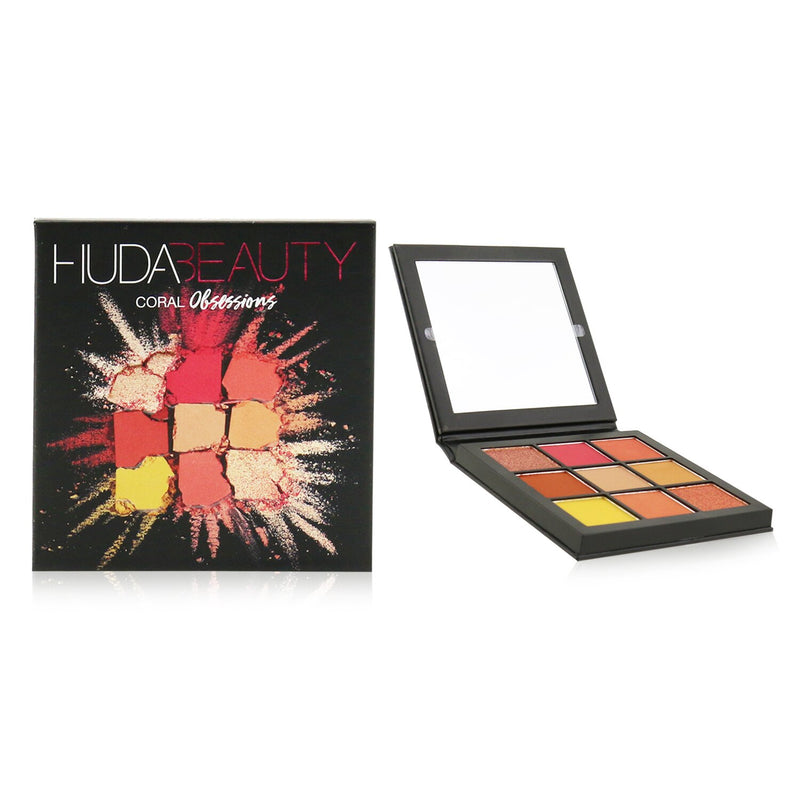 Huda Beauty Obsessions Eyeshadow Palette (9x Eyeshadow) - # Coral 