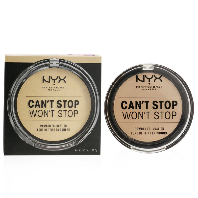 NYX Can't Stop Won't Stop Powder Foundation - # Vanilla  10.7g/0.37oz