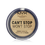 NYX Can't Stop Won't Stop Powder Foundation - # True Beige  10.7g/0.37oz