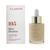 Clarins Skin Illusion Natural Hydrating Foundation SPF 15 # 105 Nude  30ml/1oz