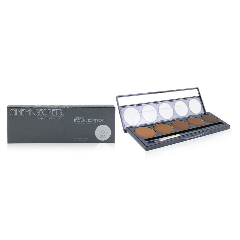 Cinema Secrets Ultimate Foundation 5 In 1 Pro Palette - # 100 Series (Deep Red Undertones) 