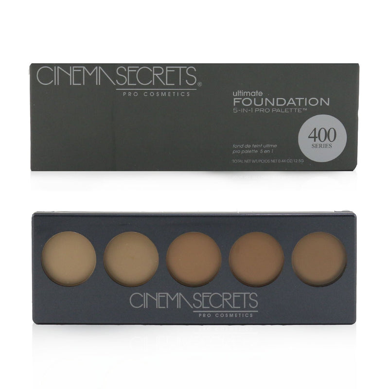 Cinema Secrets Ultimate Foundation 5 In 1 Pro Palette - # 400 Series (Medium Peach Beige Undertones) 