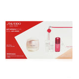 Shiseido Anti-Wrinkle Ritual Benefiance Wrinkle Smoothing Cream Enriched Set (For Dry Skin): Wrinkle Smoothing Cream Enriched 50ml + Cleansing Foam 5ml + Softener Enriched 7ml + Ultimune Concentrate 10ml + Wrinkle Smoothing Eye Cream 2ml 