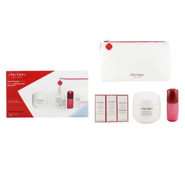 Shiseido Age Defense Ritual Essential Energy Set (For All Skin Types) +1pouch 5pcs