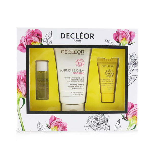 Decleor Certified Organic Soothing Box: Comfort 2 In 1 Cream & Mask 50ml+Comfort Oil-Serum 5ml+Comfort Night Balm 2.5ml 