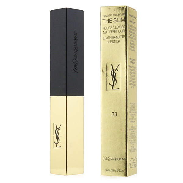 Yves Saint Laurent Rouge Pur Couture The Slim Leather Matte Lipstick - # 28 True Chili 