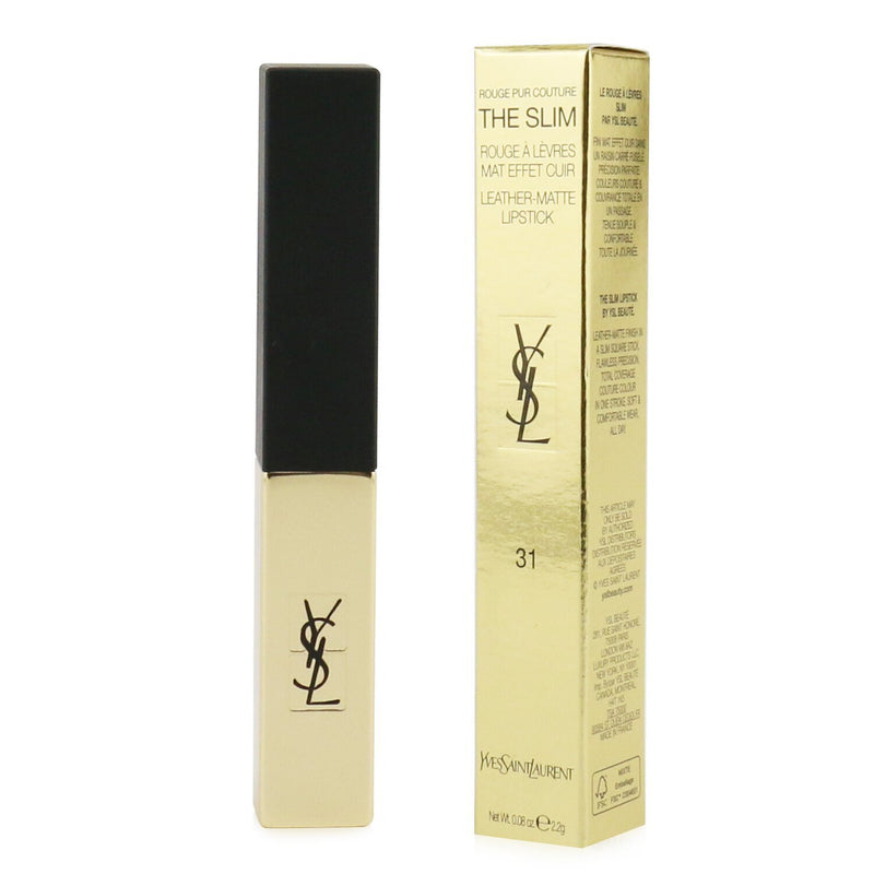 Yves Saint Laurent Rouge Pur Couture The Slim Leather Matte Lipstick - # 31 Inflammatory Nude  2.2g/0.08oz