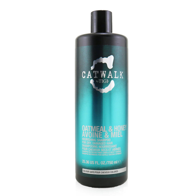 Tigi Catwalk Oatmeal & Honey Nourishing Shampoo - For Dry, Damaged Hair (Cap)  750ml/25.36oz