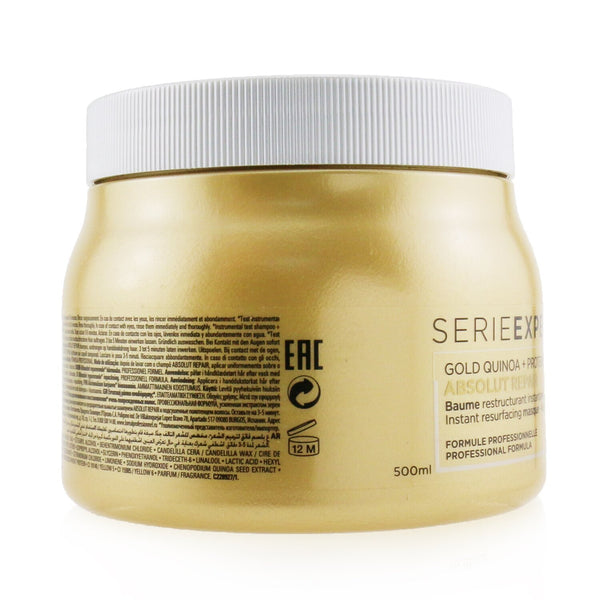 L'Oreal Professionnel Serie Expert - Absolut Repair Gold Quinoa + Protein Instant Resurfacing Masque  500ml/16.9oz