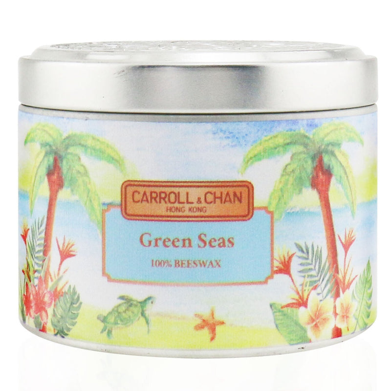 The Candle Company (Carroll & Chan) 100% Beeswax Tin Candle - Green Seas 