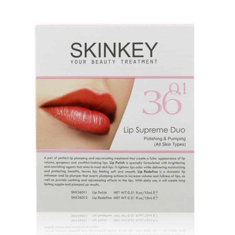 SKINKEY Lip Care Series Lip Supreme Duo (All Skin Types) - Polishing & Pumping 