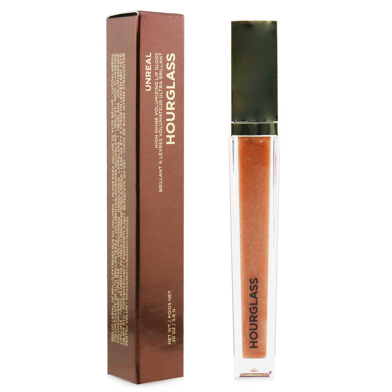 HourGlass Unreal High Shine Volumizing Lip Gloss - # Ignite (Peach With Gold Shimmer)  5.6g/0.2oz
