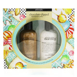 Philosophy Chocolate-Dipped Shortbread Cookie 2-Pieces Gift Set: Shampoo, Shower Gel & Bubble Bath 240ml + Body Lotion 240ml 