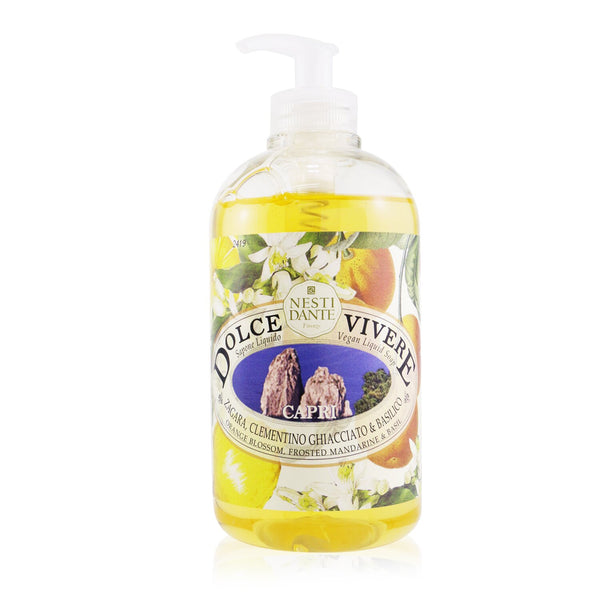 Nesti Dante Dolce Vivere Vegan Liquid Soap - Capri - Orange Blossom, Frosted Mandarine & Basil 