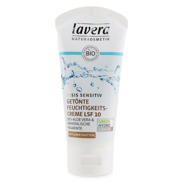 Lavera Basis Sensitiv Tinted Moisturising Cream SPF 10 - # Medium Skin  50ml/1.8oz