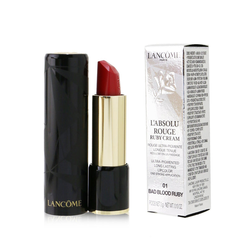 Lancome L'Absolu Rouge Ruby Cream Lipstick - # 01 Bad Blood Ruby 